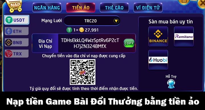 Nạp tiền Game Bài Đổi Thưởng - Hướng dẫn chi tiết từ A-Z 4 Hướng dẫn nạp tiền Game Bài Đổi Thưởng
